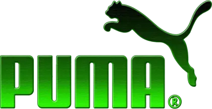 Puma Logo in Green Color