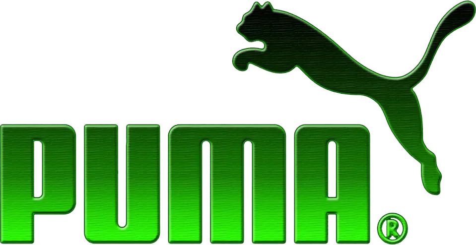 Puma Logo in Green Color