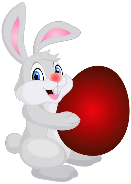 Easter Bunny with Red Egg