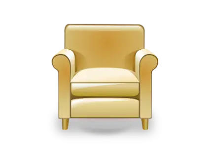 Golden Armchair for Cozy Interiors