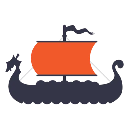 Historical Viking Ship Illustration