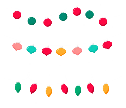 Colorful Christmas Lights Decorations
