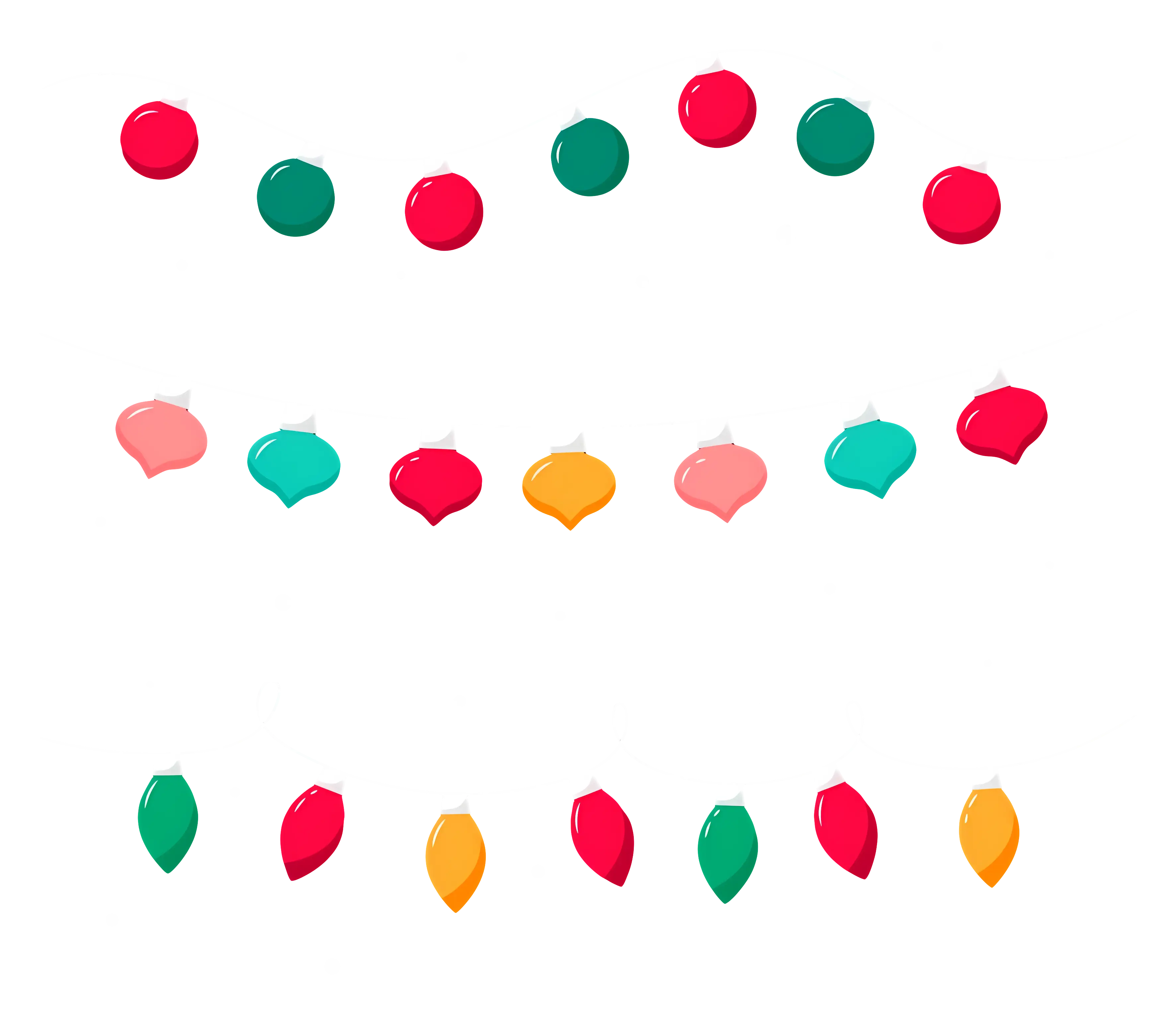 Colorful Christmas Lights Decorations