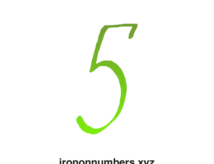 Green Number 5