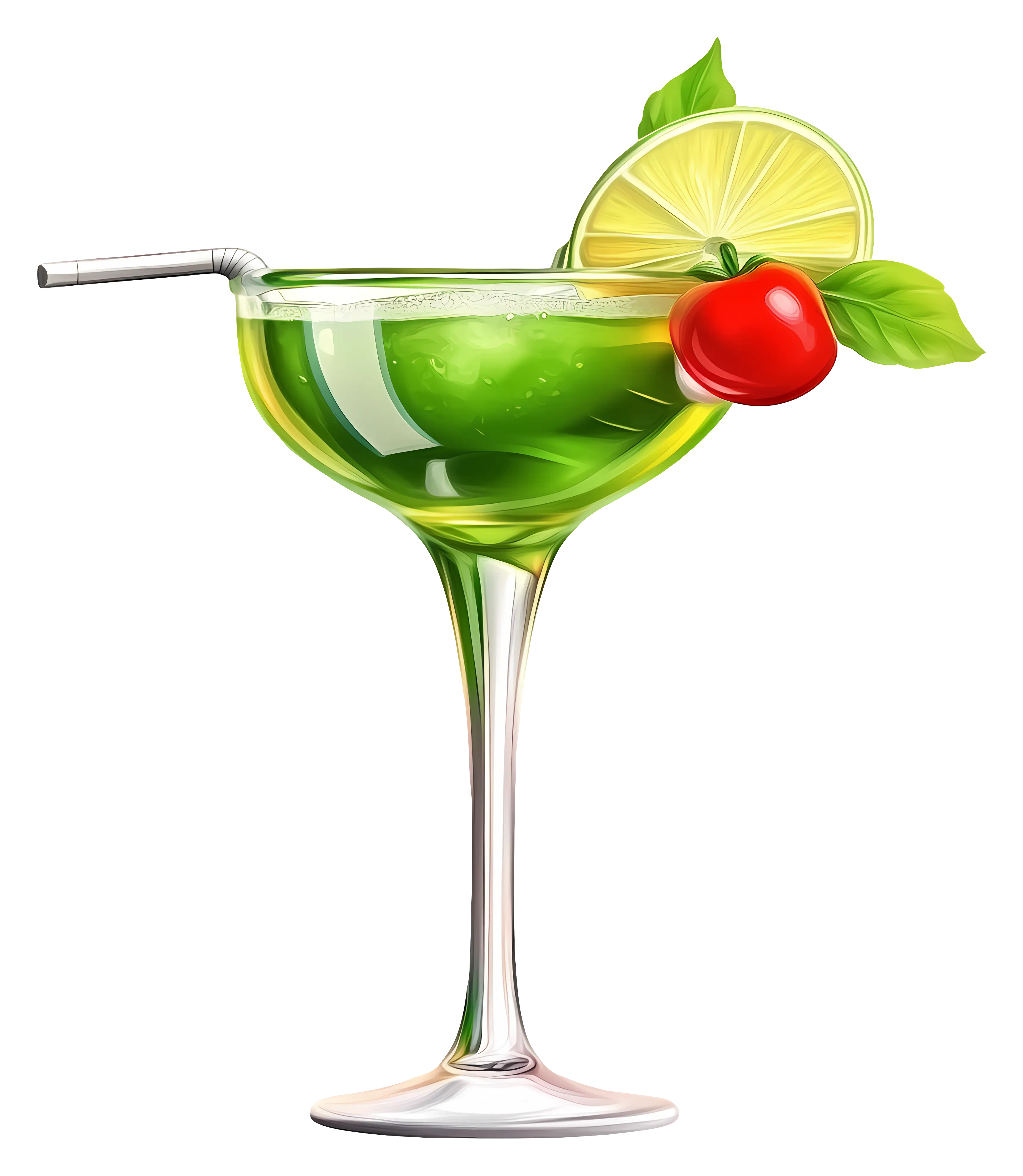 Refreshing Lime Margarita with Ice