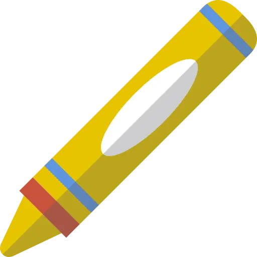 Yellow Crayon for Creative Activities