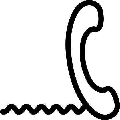 Black Telephone Icon