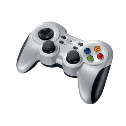 Silver and White Game Controller