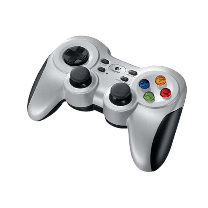 Silver and White Game Controller