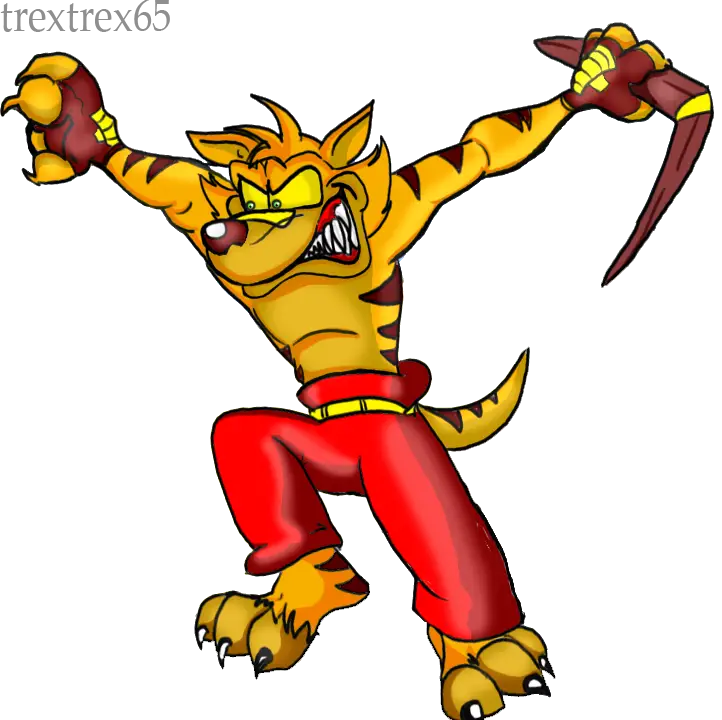 Fierce Cartoon Tiger