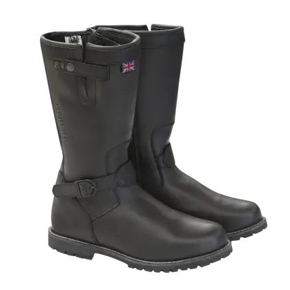 Durable Black Leather Boots