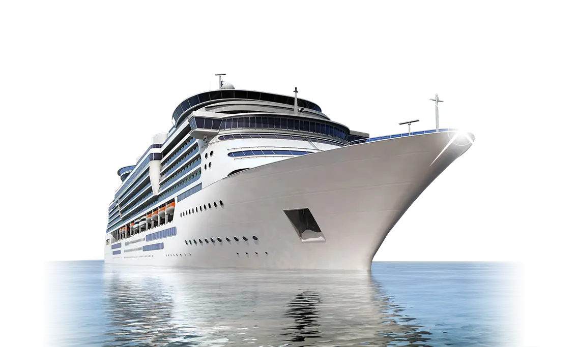 Luxury Cruise Ship on Open Water