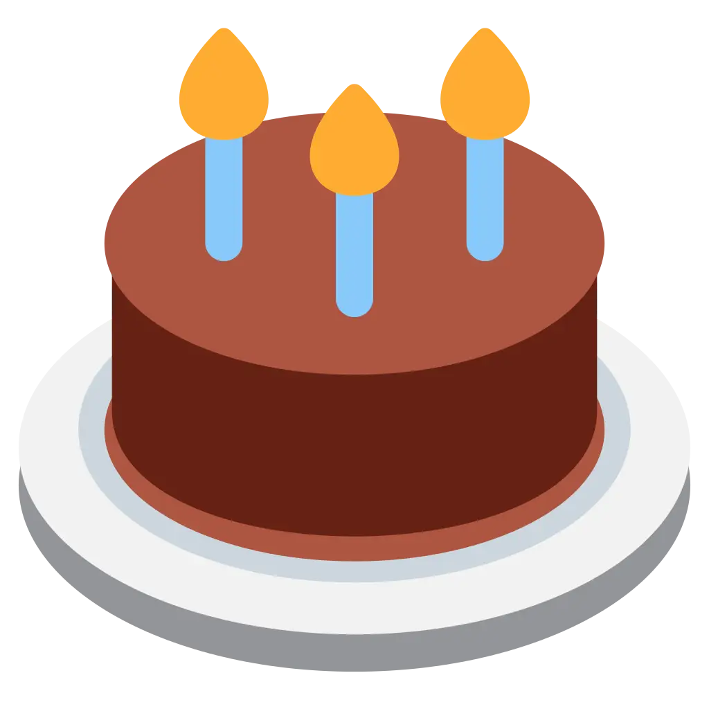 Birthday Cake with Candles Illustration