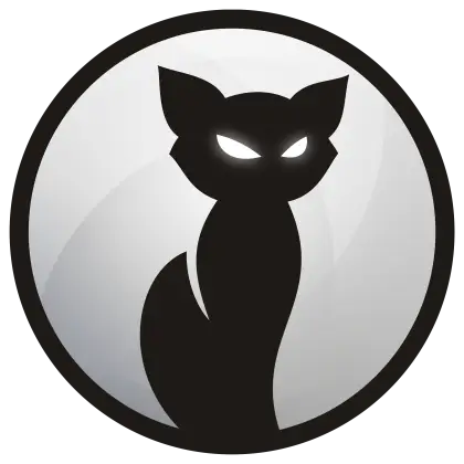 Mysterious Black Cat Logo