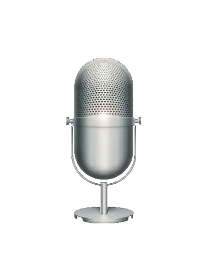 Vintage Silver Microphone Design