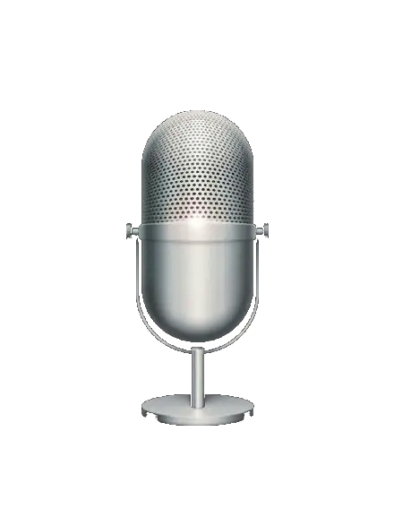 Vintage Silver Microphone Design