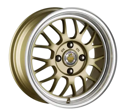 Gold Alloy Car Wheel Design