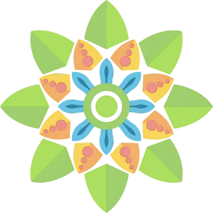 Colorful Flower Motif Design