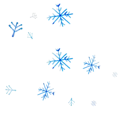 Blue Snowflakes Decoration