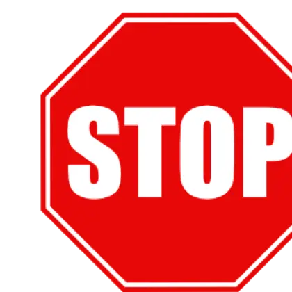 Red Stop Sign Traffic Symbol