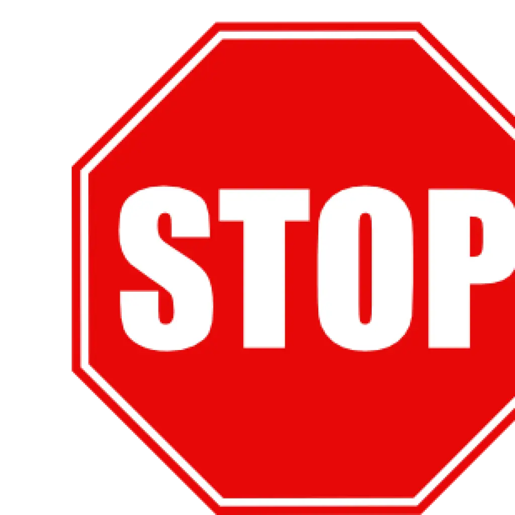 Red Stop Sign Traffic Symbol