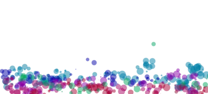 Colorful Bubbles in Vibrant Background