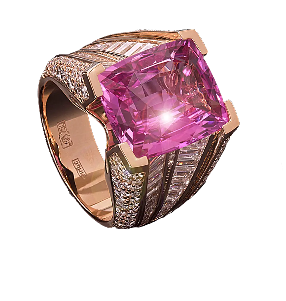 Pink Gem Ring Jewelry
