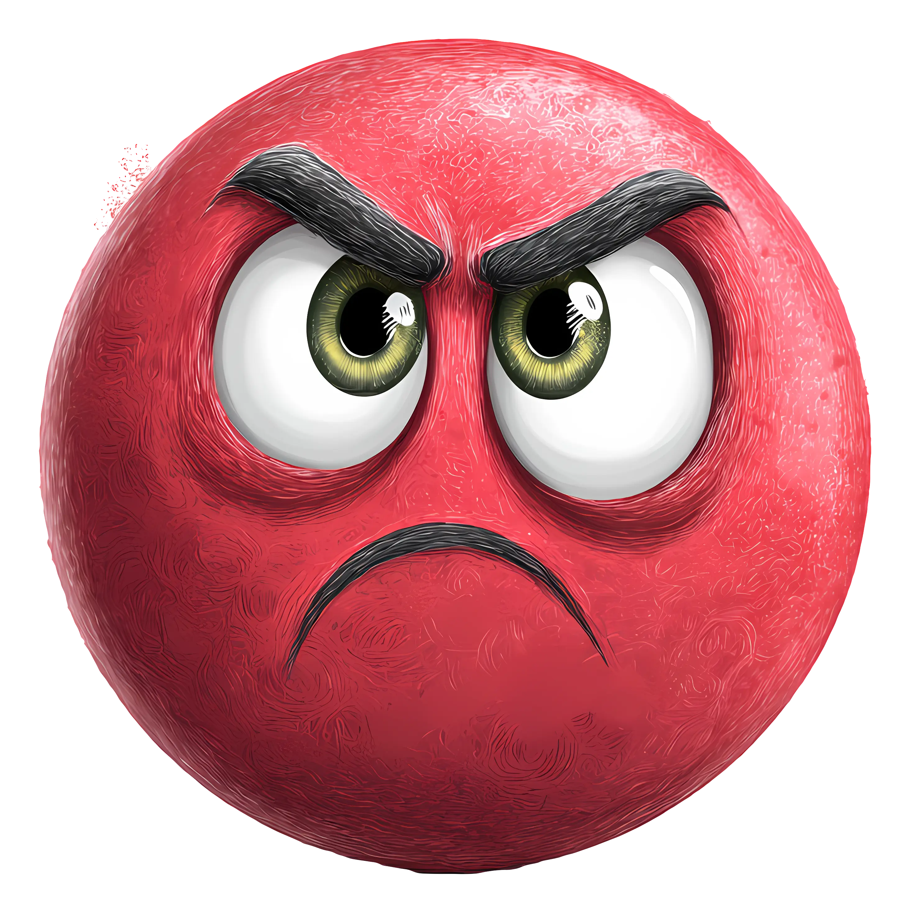 Red Angry Face Emoji