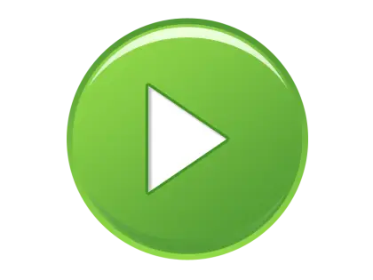 Green Play Button Media Icon