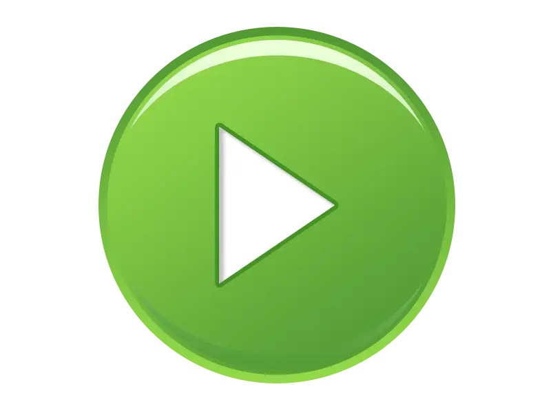 Green Play Button Media Icon