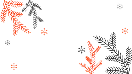 Winter Branches and Snowflakes
