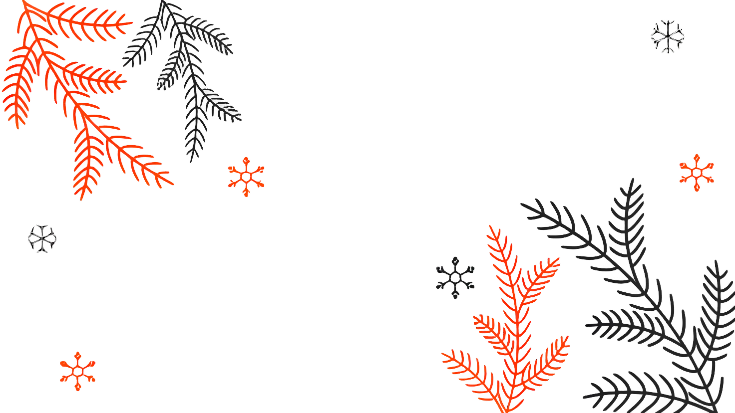 Winter Branches and Snowflakes