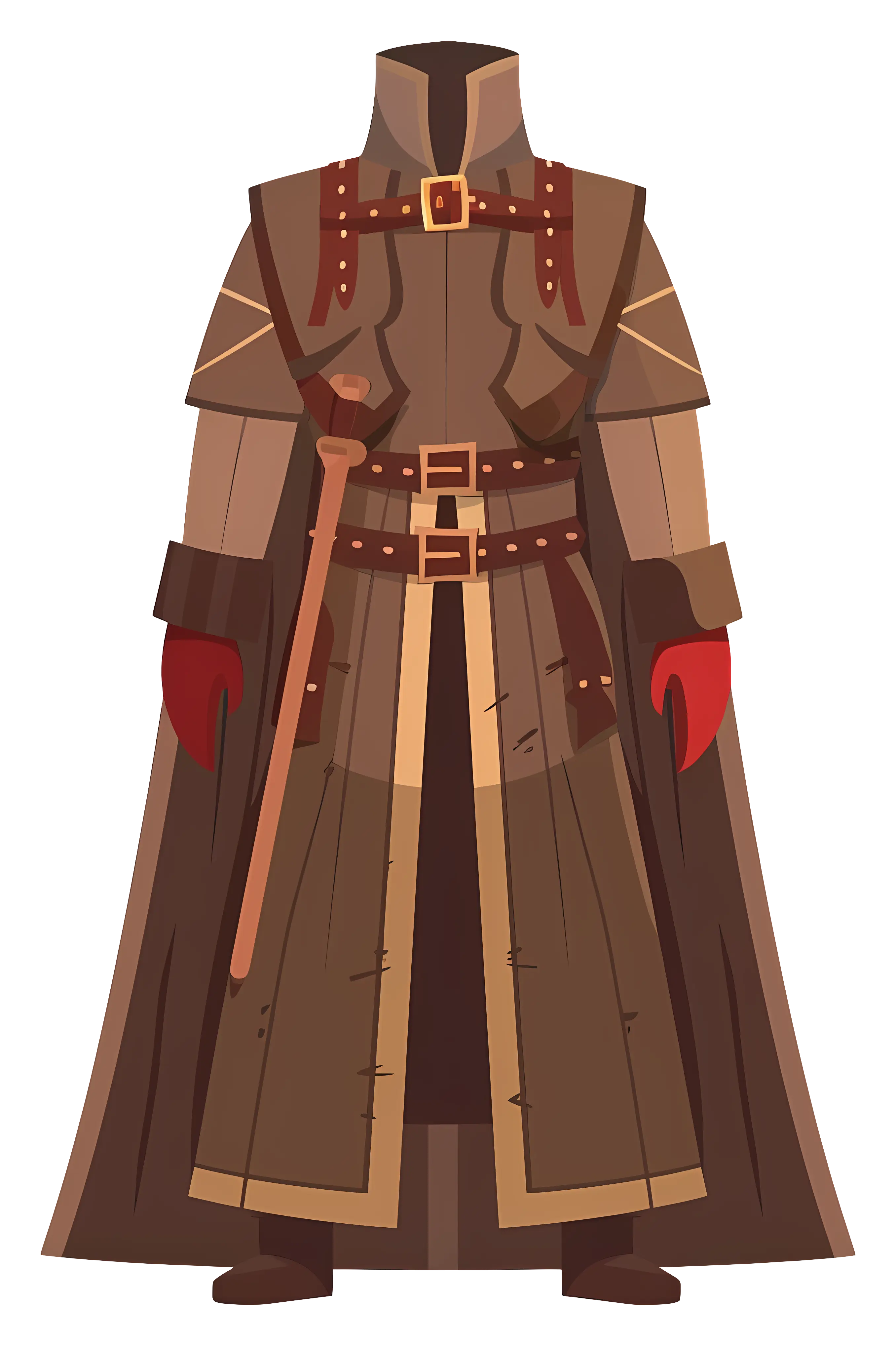Medieval Fantasy Outfit with Staff
