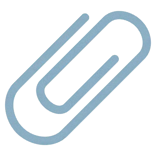 Blue Paperclip Illustration