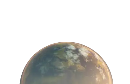 Half Planet with Atmospheric Texture