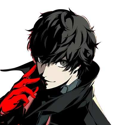 Mysterious Anime Boy with Red Glove