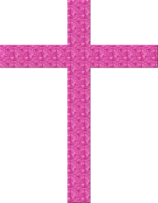 Pink Decorative Cross Art