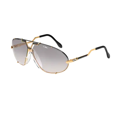 Gold and Black Aviator-Style Sunglasses