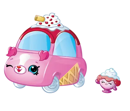 Adorable Pink Ice Cream Car Toy