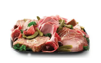 Delicious Meat Platter with Garnish
