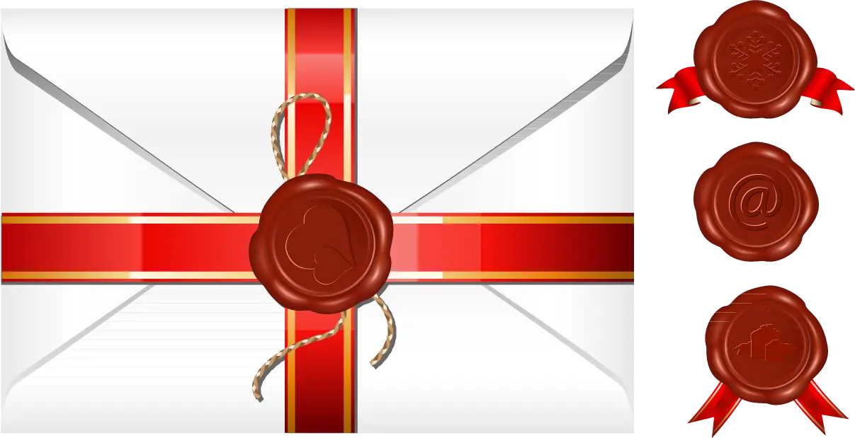 Sealed Envelope with Wax Stamp