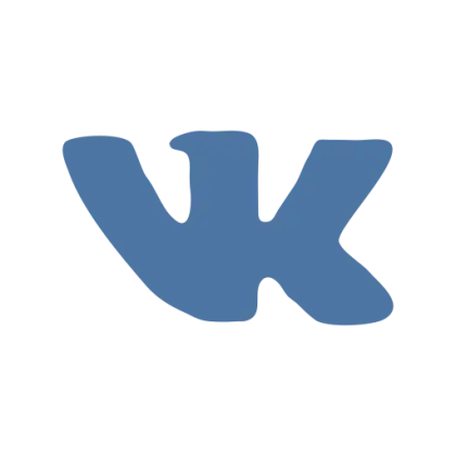 VK Logo in Blue Design