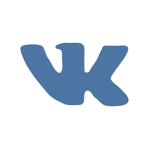 VK Logo in Blue Design