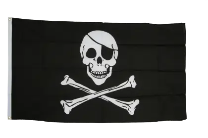 Classic Pirate Flag with Skull and Crossbones
