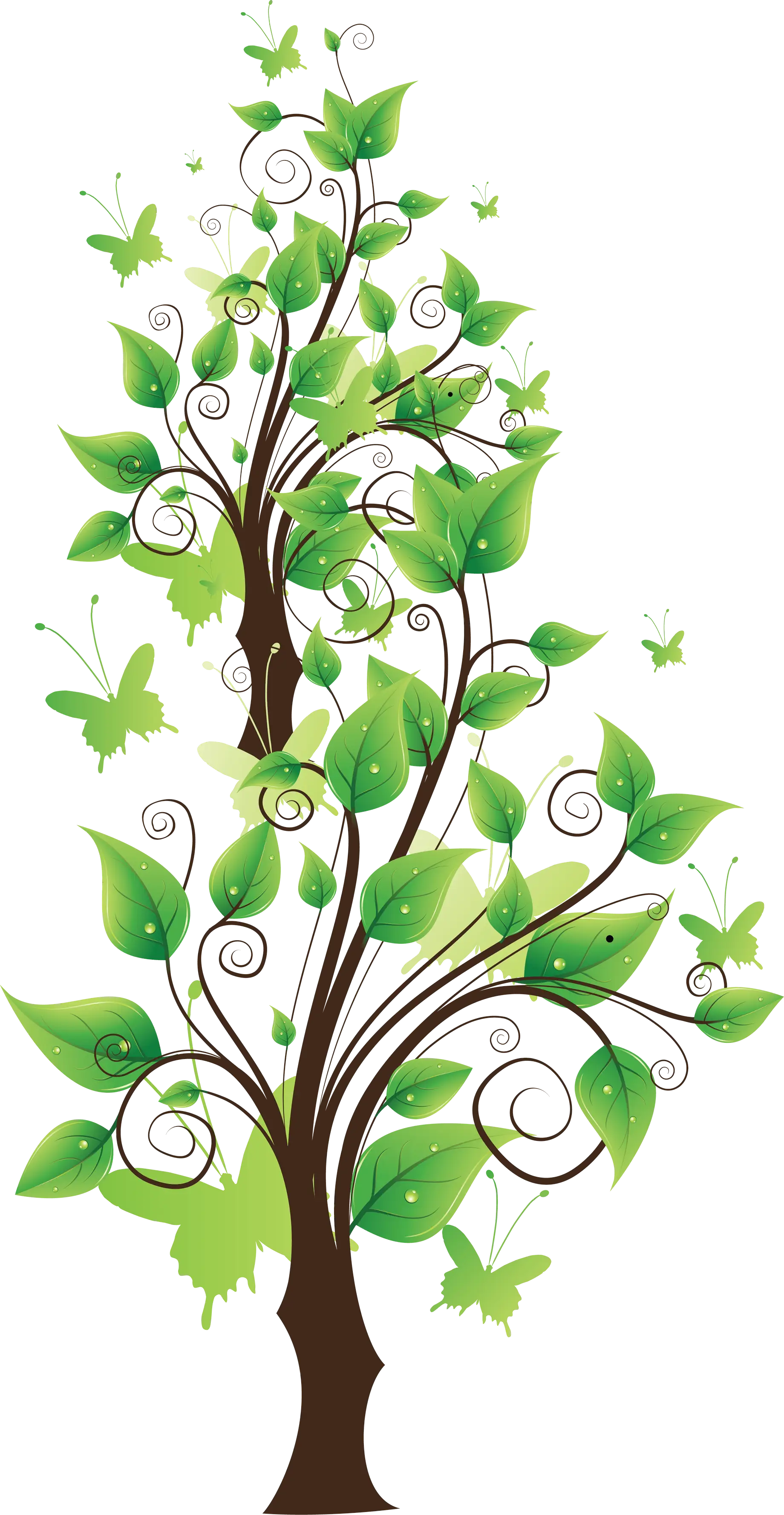 Beautiful Green Leafy Tree Illustration
