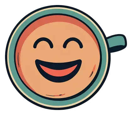 Smiling Coffee Cup Art