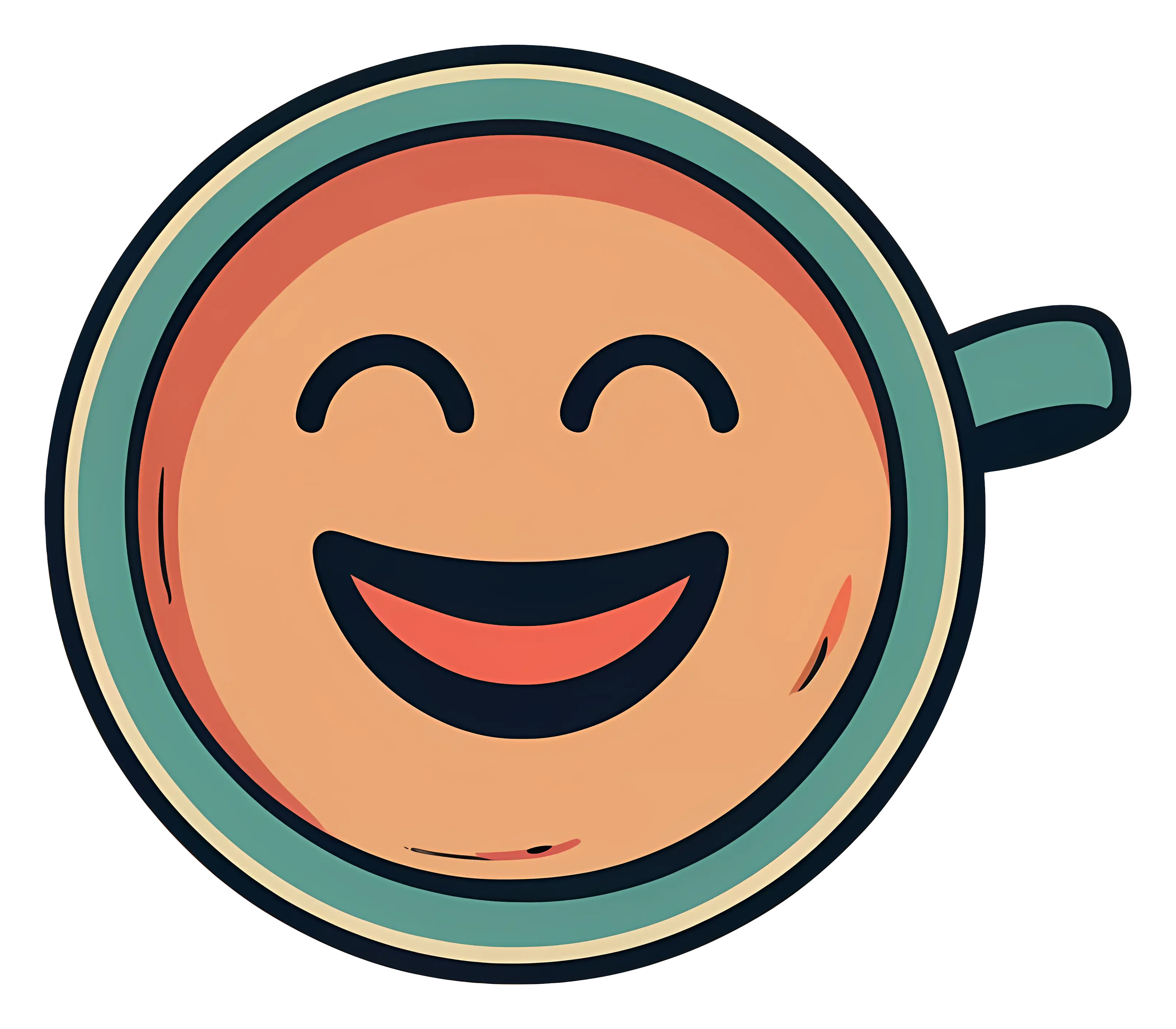 Smiling Coffee Cup Art