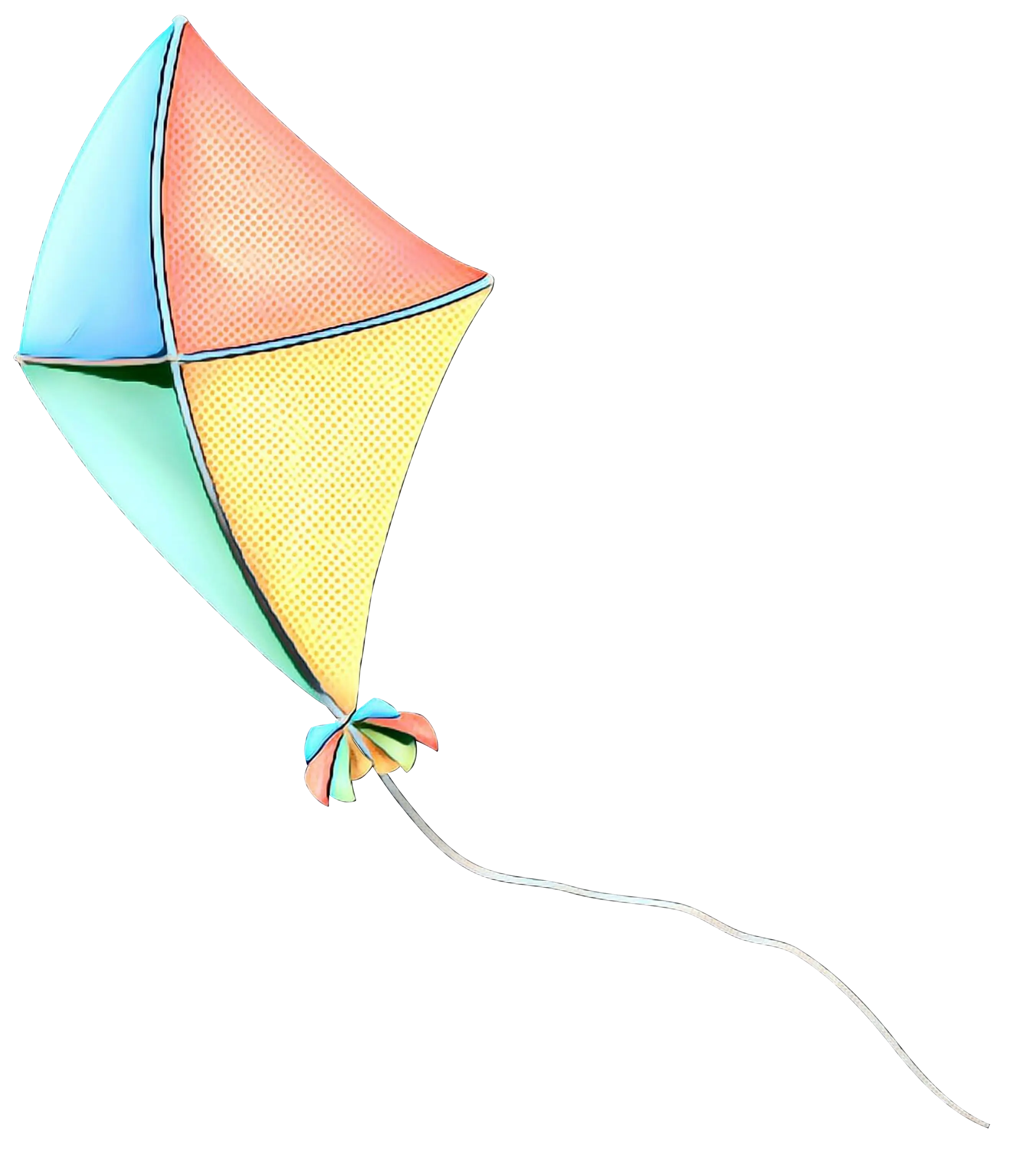 Colorful Kite with Multicolor Design