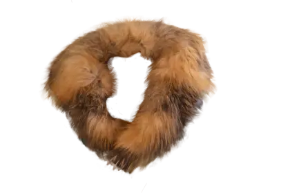 Brown Fur Collar