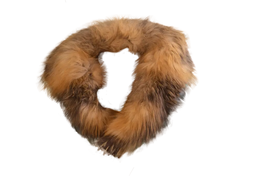 Brown Fur Collar